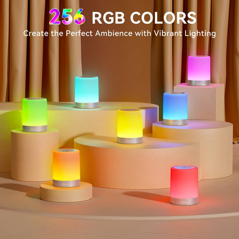 Dimmable 11 5 Night Light for Kids Baby, Touch Lamp for Nursery, RGB Colors Brightness, Portable Rechargeable Bedside
