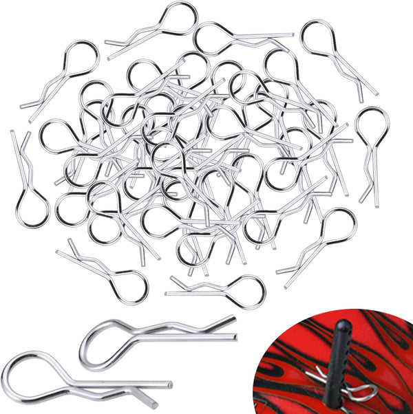 100PCS Universal RC Body Clips Pins for 1/8 1/10 1/12 Scale Redcat HPI Himoto HSP Exceed RC Car Crawler Truck Buggy