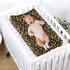 ZDCUSTOM Brown Leopard Changing Pad Cover for Baby Boys Girls, Diaper Change Table Pad Covers, Soft Breathable Fitted