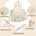 Fwkekye 5 Small Diaper Bag Tote, Crossbody Diaper Bag Mini Purse with Pockets, Travel Baby Bag for boys & Girls, Off
