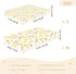 miaozhen 1 Pack 52x28 Cotton Baby Crib Sheets Comfy Breathable Style Coral Animals Toddler Mattresses for Nursery para
