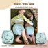 Gusset Mama Koala Reusable Adjustable Cloth Diaper Covers with Double for Girls and Boys, Snap Closure, Size S (Simply