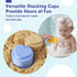 hahaland Stacking Cups for Toddlers 1-3 - Montessori Learning Toy for 1 Year Old Boy Birthday Gift, 12-18 Months
