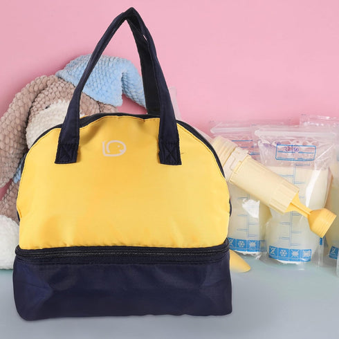 Insulated Breast Pump Cooler Bag for Nursing Moms, Small Portable Breast Milk Storage Bag with Thermal Insulation