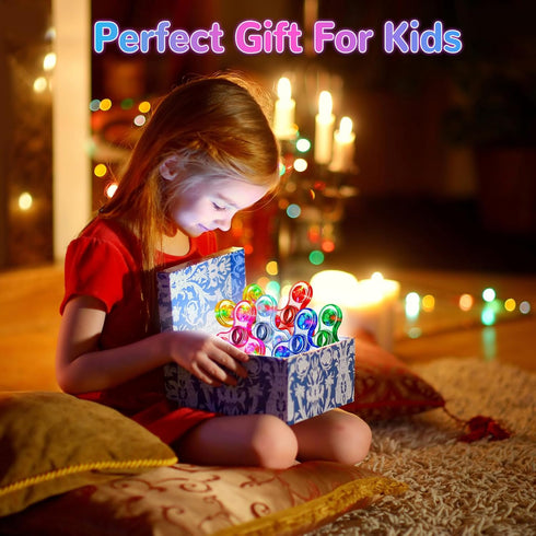 Gigilli Fidget Spinners for Kids, 2 Pack Light Up Sensory Toys for 4-12 Years, Glow in The Dark ADHD Autism Toys