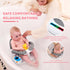 6 Baby Bath Seat for Babies Months & Up Sitting Up,Infant Bath Seat with Temperature Alert+Open Backrest+on/Off