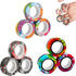 12Pcs Set Magnetic Rings Fidget Toys Spinner Prizes for Kids Classroom Party Favors,Finger Magnet Rings Endless Hours