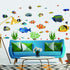 Fish Wall Stickers Under The Sea - Decorative Wall Decals for Kids Nursery Bedroom Living Room