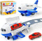 Beestech Airplane Toys with Runway and Car, Friction Powered Launcher Plane Toys