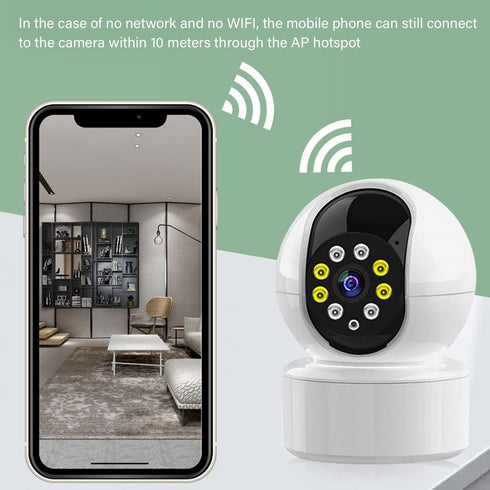 Wireless Security Camera, 1080P HD WiFi Indoor Baby Monitor, Two Way Audio Pet Camera with Night Motion Detection