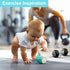 Set, 3-6-12 5 7 8 9 10 Girl-4PCS iPlay, iLearn Baby First Gym Rattle Infant Dumbbell Weights Teething Rattles Month