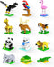 Kimiangel Party Favors for Kids - 12 Pack Mini Animals Building Blocks Sets for Goodie Bags, Christmas Birthday