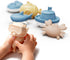 8Pcs Set MarcZero Ocean Silicone Bath Toys for Toddlers Kids Babies,Bathtub Water Toys,Soft Squeezable Easy-Grip Pool