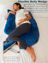 YZCCtixi Pregnancy Pillows for Sleeping, Maternity Pillow for Side Sleeper, Support for Back, Legs, Belly, HIPS