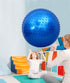 Large Sensory Massage Ball for Kids, 33.5" 85CM Bouncy Exercise Ball with Tactile Spikes, Blue Ball