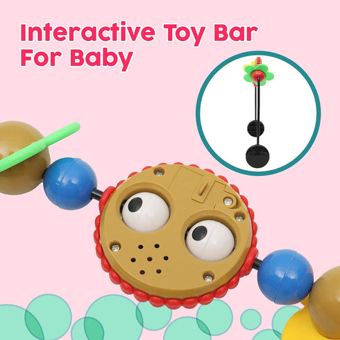 Toy Bar for Baby Bouncer, Googly Eyes Toy Plays Music, Baby-Safe Plastic Accessory