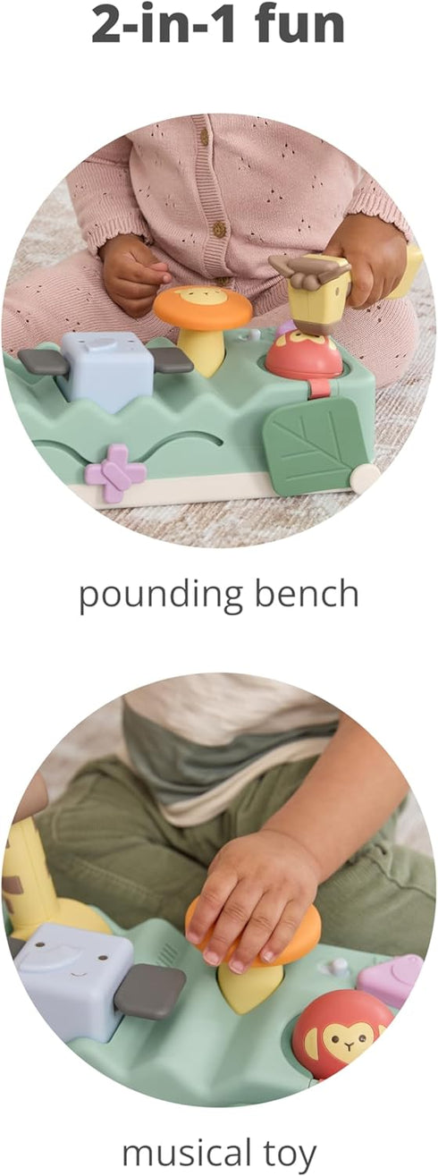 Tummy 12 6 2-in-1 3m+ Skip Hop Time & Seated Play Cause & Effect Developmental Musical Baby Toy with Animal Sounds
