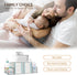 GILPWA Diaper Caddy, Baby Changing Table Organizer, Detachable Clear Acrylic Diaper Storage for Wipe Dispenser, Wipe