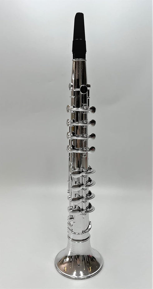 3+ My First Toy Clarinet for Kids in Silver Finish with Standard Keys is a Great Learning Kid Toy Instrument