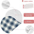 FLildon 1PC Muslin Burp Cloth for Baby Navy Plaid Super Absorbent Burping Cloths, Bibs for Newborn Boys Girls