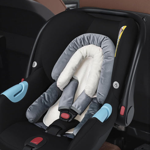 COOLBEBE 3-in-1 Set Upgraded Babybody Support & Strap Covers for Newborn Infant - Extra Soft Car Seat Insert Cushion