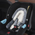 COOLBEBE 3-in-1 Set Upgraded Babybody Support & Strap Covers for Newborn Infant - Extra Soft Car Seat Insert Cushion