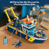 Set Set 6 7 8 9 10+ HiWEEGO City Floatable Boat Building with LED Light - Ocean Arctic Explorer Ship Building Block Kit