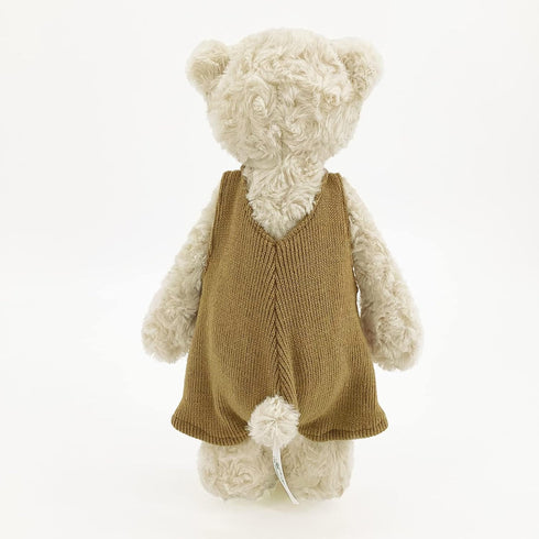 MR VIVICARE 13.5" Cream Beige Bear Stuffed Animal - Knitted Dressed Plush Teddy Bear for Kids and Newborns - Great