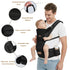 6-in-1 Baby Carrier with Hip Seat, Baby Carrier Newborn to Toddler, Forward-Facing Carry for Active Babies, Adjustable