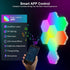 8 Pack OJQ Hexagon Lights Wall RGB Panel - Hexagonal Led Lights Room Decor Wall Lights Gifts for Men/Women Honeycomb