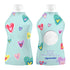 12 Pack 5 oz Squooshi Reusable Baby Food Pouches for Toddlers | BPA Free Plastic, Food Safe, Freezer Safe | Refillable