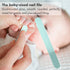 Baby Nail Kit - 4-in-1 Baby Nail Care Set with Clipper, Scissor, File & Tweezer, Cute Case for Newborns (Owl Blue)