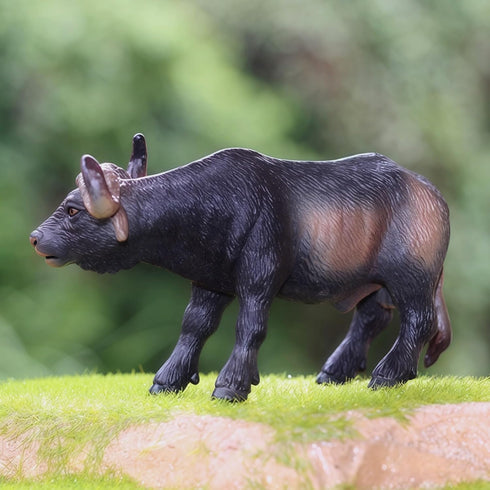 Gemini&Genius Cow Toy for Kids, Realistic Buffalo Safari Animal Figure for Nature Learning