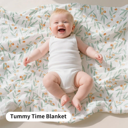 CoolaPeach Newborns,2 Pack 43X47 Inches Muslin Swaddle Blankets for Baby Boys Girls Receiving Blankets Large Muslin