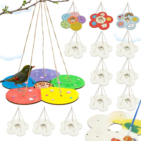 12 Pack Bird Feeder Craft Kits for Kids Ages 3-5 4-8 8-12,