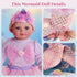 17-Inch 3+ 4 5 6 7 8 9 BABESIDE Mermaid Baby Doll - Realistic Soft Baby Dolls with Playful Mermaid Tail & Accessories