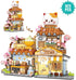 Set,Openable 923PCS 8+ Lucky Cat Building Taiyaki Shop Mini Brick Building Toy for Boys Girls Age