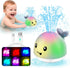 6-12 12-18 1-3 2-4, Summer 1 WAVISA Light Up Whale Bath Toys Sprinkler for Babies Months, Kids Ages Baby Infant Toddler