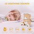 BEREST Baby Sleep Soother Bear, Mom's Heartbeat & Lullabies White Noise Machine, Nursery Decor Night Light Projector