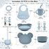 Generic Set, Set, 6+ Silicone Baby Feeding Baby Led Weaning Supplies, Suction Plate and Bowl, Self Feeding Spoons, Tiny