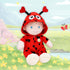 June Garden 12" Sweet Dolly Ladybug - Ultra Soft Stuffed Baby Doll for Birth and Up