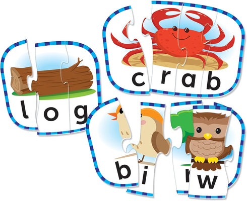 Learning Resources - Spelling Puzzle Cards - Kindergarten Readiness, Self-Correcting Puzzles, Ages 4+