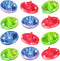 ArtCreativity Light Up Spinning Top Toys, Set of 12, Flashing Spin Toys with LED Effects for Kids
