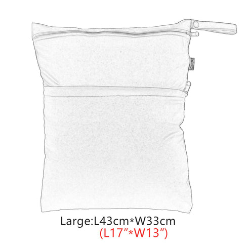 Swimming, Damero Cloth Diaper Wet Dry Bag with Handle for Swimsuit, Pumping Parts, Wet Clothes and More, Ideal