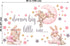 Mamarons Pink Bunny Nursery Wall Decals-Baby Girl Room Rabbit Wall Decor, Animal Stickers for Kids Playroom, Toddler