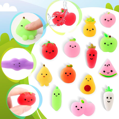 24 Pack SpringFlower Filled Easter Eggs with Squishy Toys Inside, Easter Basket Stuffers Basket Essentials Party