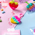30 Packs JOYIN Valentine's Day Gift Cards with Heart Pop Bubble Keychain, Mini Pop Squeeze Toys, Stress Relief Fidget