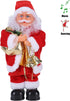 Christmas Funny Santa Toy, Dancing and Singing Electric Santa Claus Doll, Holiday Interactive Musical Ornament
