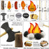 Inslat 45 Set Playset 3 4 5 6 7 PCS Pretend Play Campfire Toy for Kids, Toddler Camping Toys Play Felt Campfire