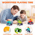 1 2 3 1-3, 1st 1 2 3 OCATO Monster Truck Toys for Year Old Boy Birthday Gift, Construction Toys Pull Back Cars